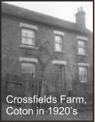 Crossfields Farm, Coton in 1920’s