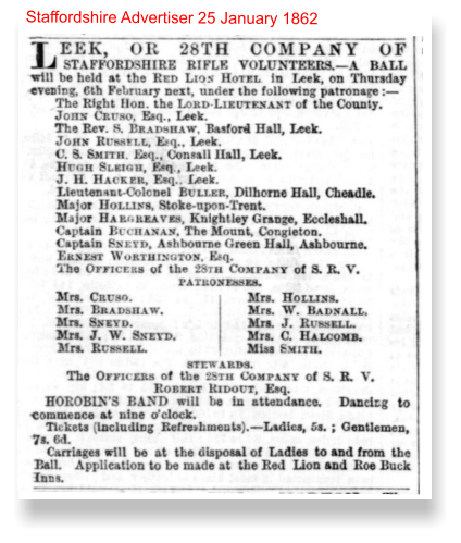 Staffordshire Advertiser 25 January 1862